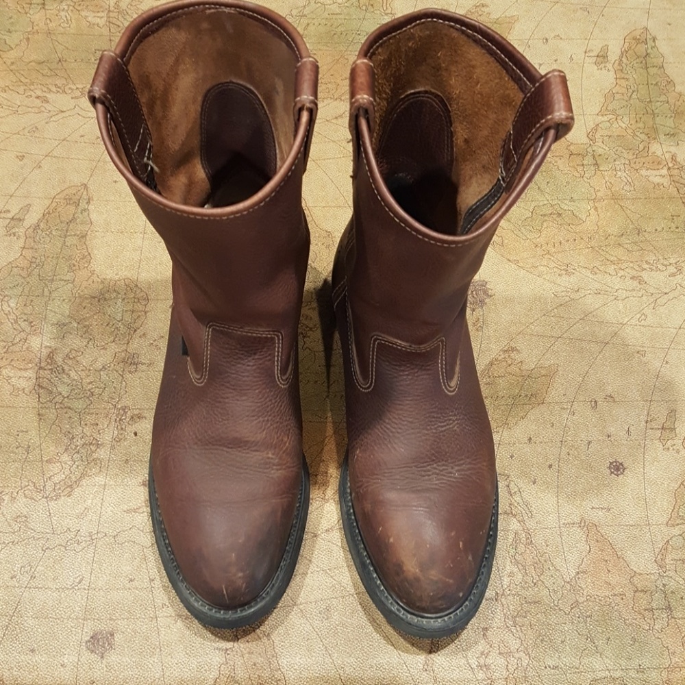 Men's Wolverine work boots.